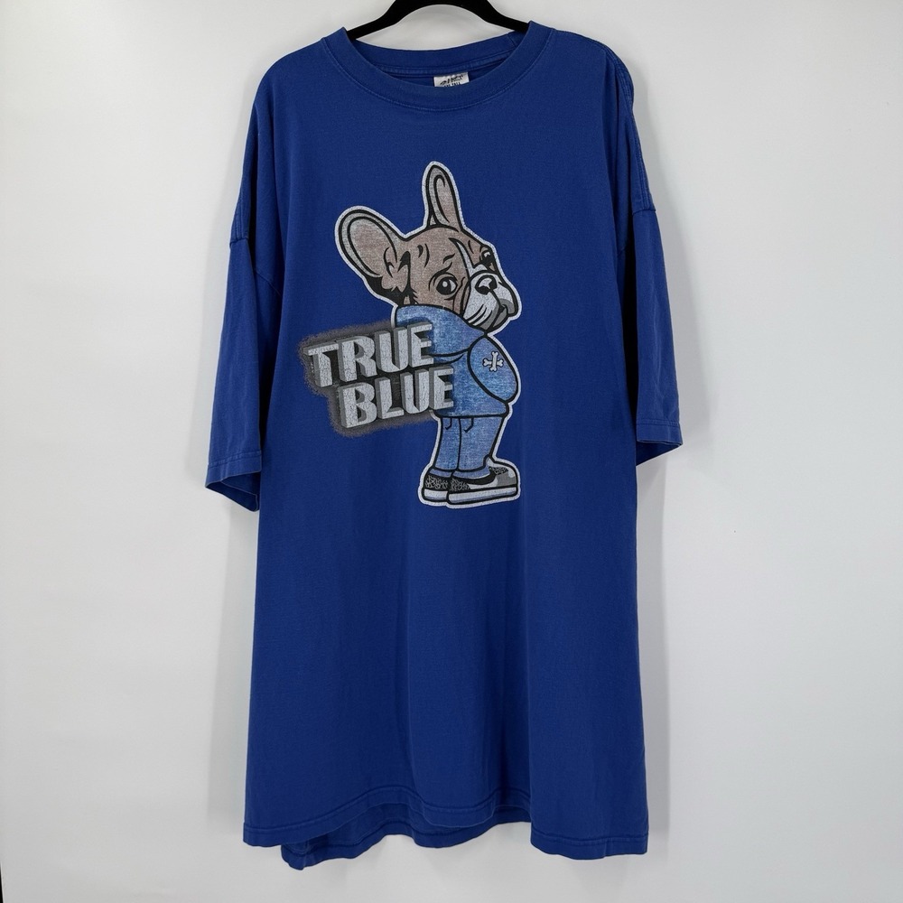 True Blue Shaka Wear Tee Shirt Graphic Sport Dog Portrait Mens 5XL Blue